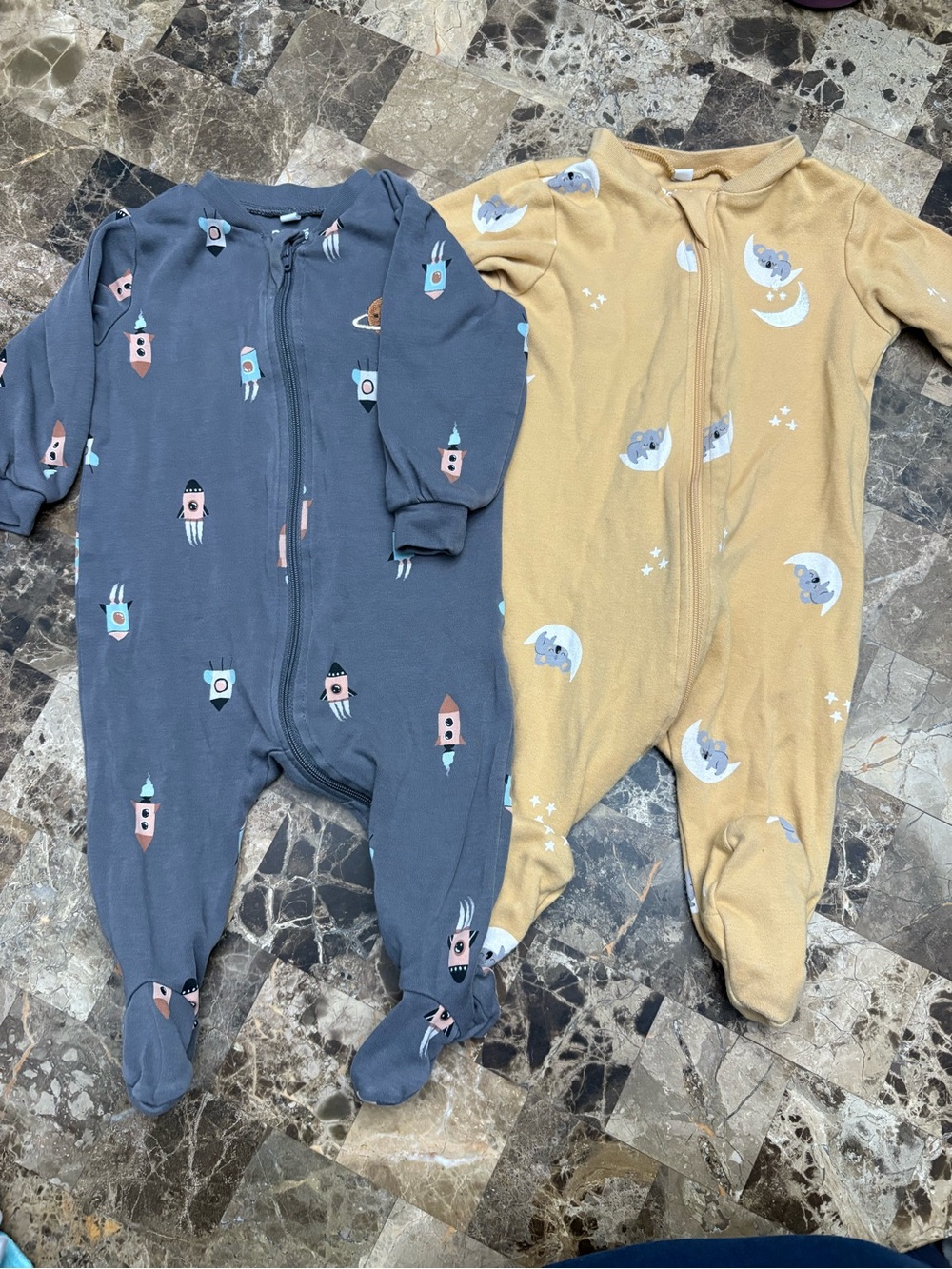 Pekkle Cozy Toddler Footed Pajama Set 6 months